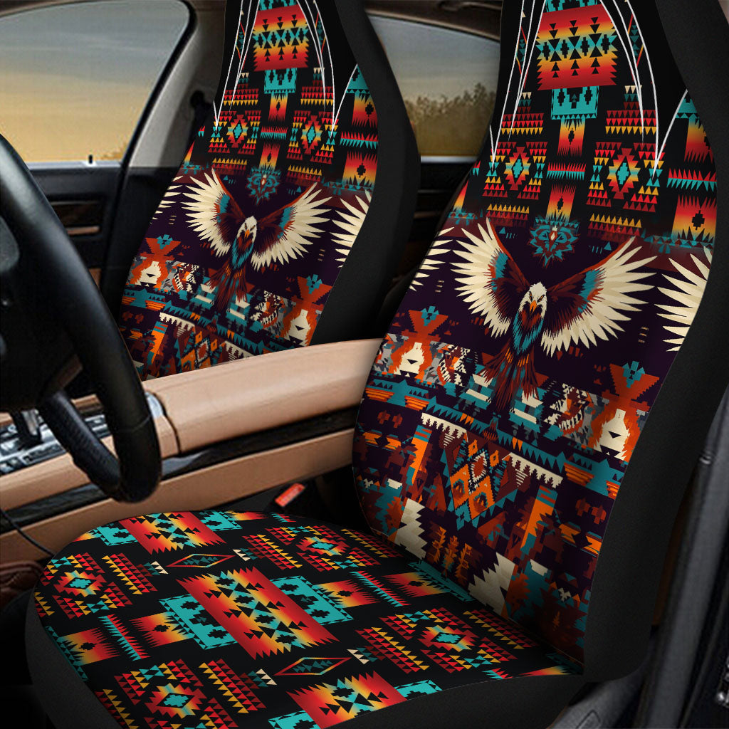 HD251117M10 Eagle Flying Native Car Seat Cover