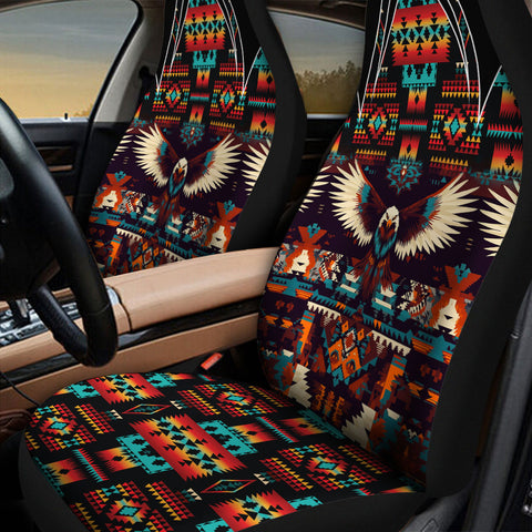 HD251117M10 Eagle Flying Native Car Seat Cover