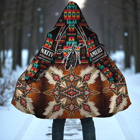 HD251117M12 Feather Native American Cloak