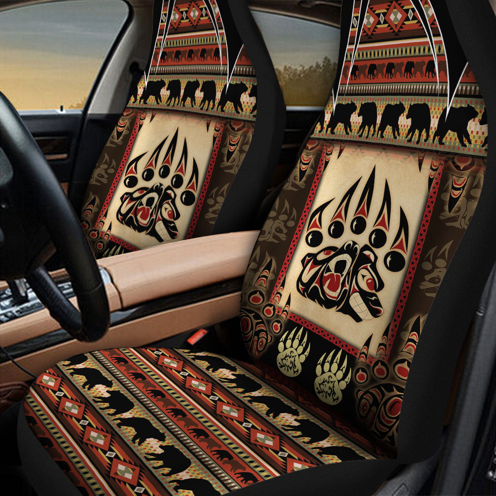 HD251117M14 Bear Pattern Native Car Seat Cover