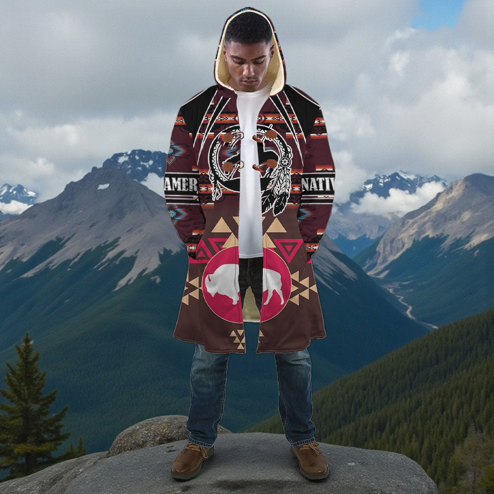 HD251117M19 Bison Native American Cloak