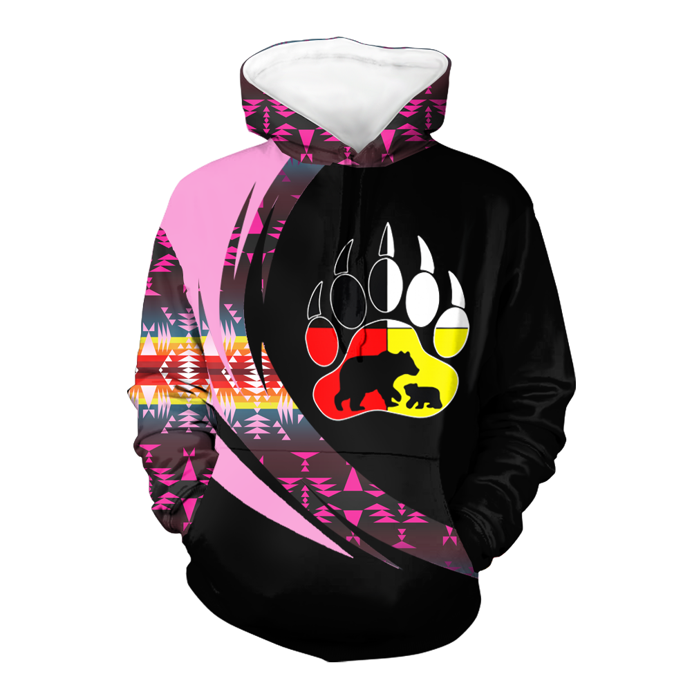 Powwow StoreHD0011259 Pattern Native Pride 3D Hoodie