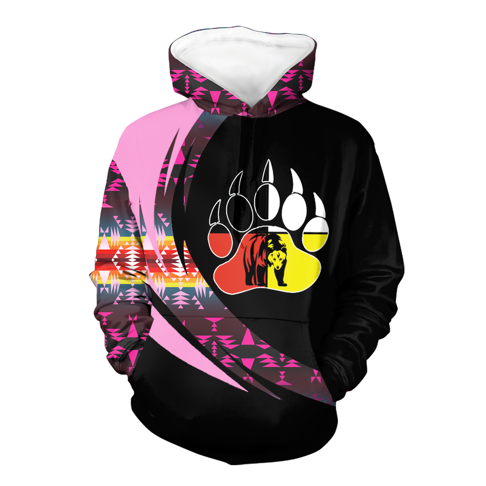 Powwow StoreHD0011260 Pattern Native Pride 3D Hoodie