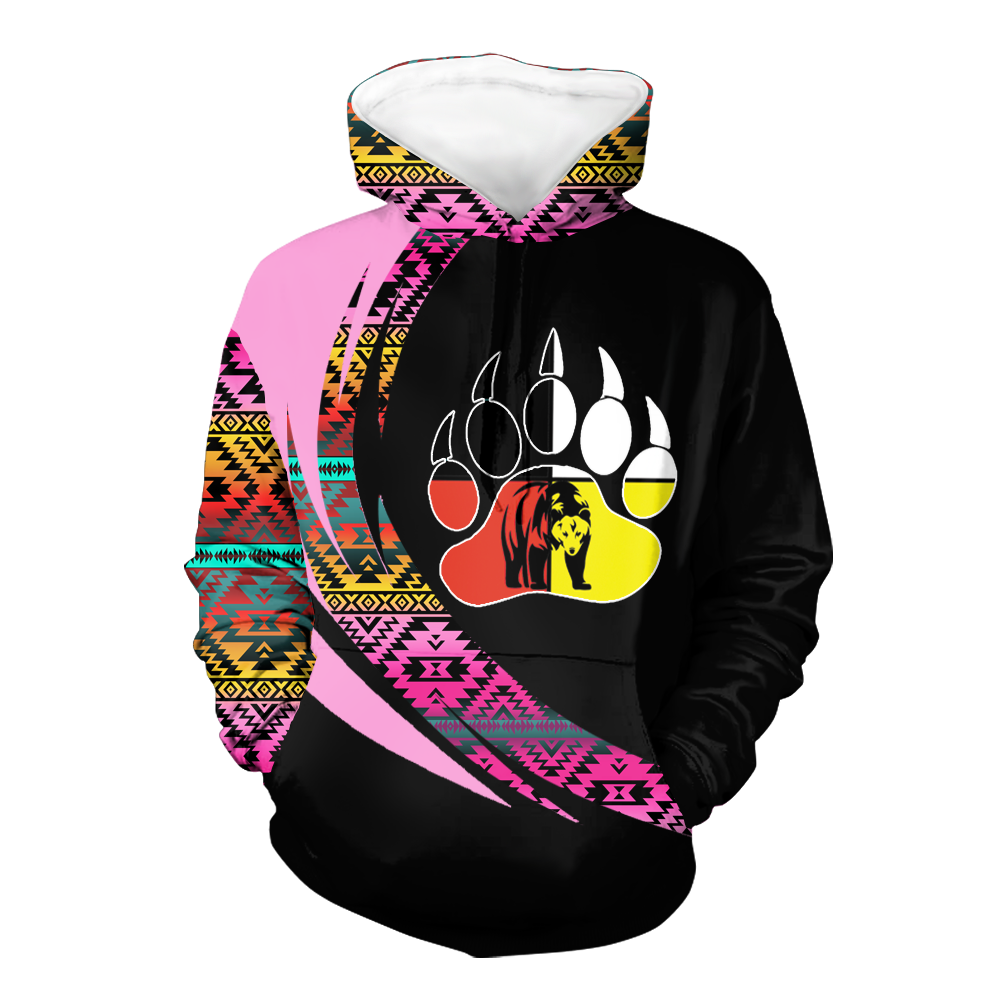 Powwow StoreHD0011261 Pattern Native Pride 3D Hoodie