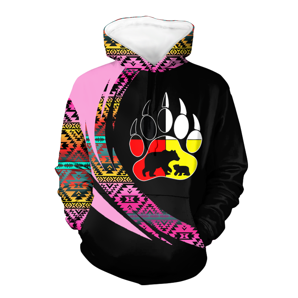 Powwow StoreHD0011262 Pattern Native Pride 3D Hoodie