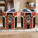 HD260107M04 Chief Native American Quilted Laundry Basket