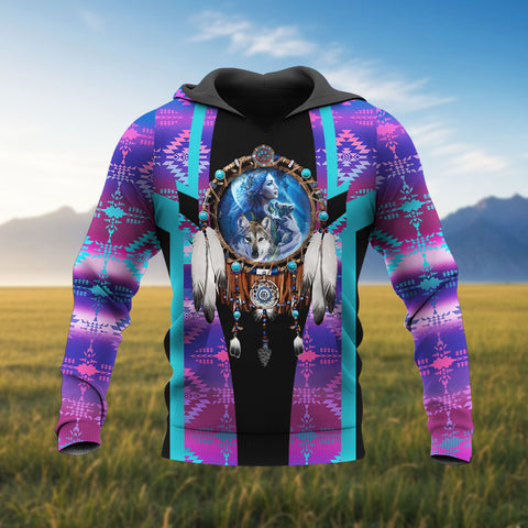 HD260107M15 Dreamcatcher Native American Pride 3D Hoodie