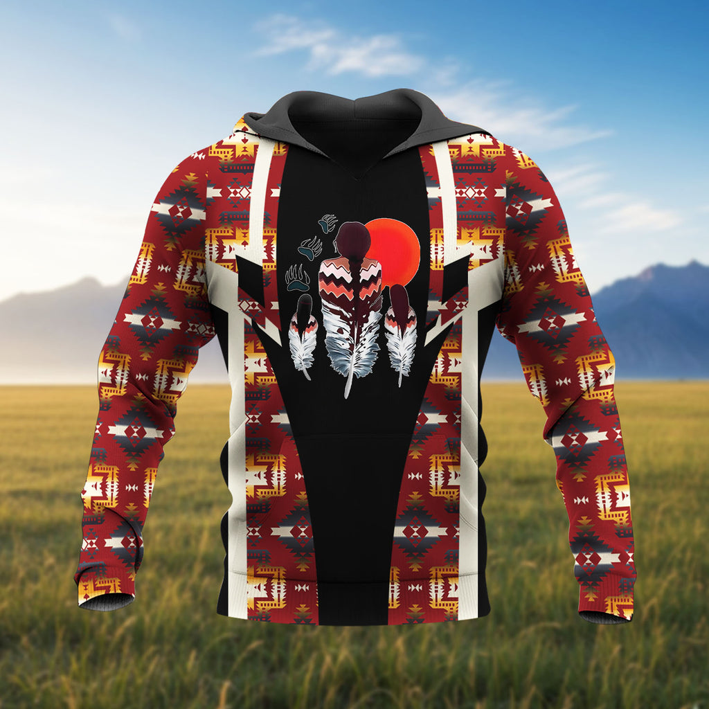 HD260108M04 Mama Native American Pride 3D Hoodie