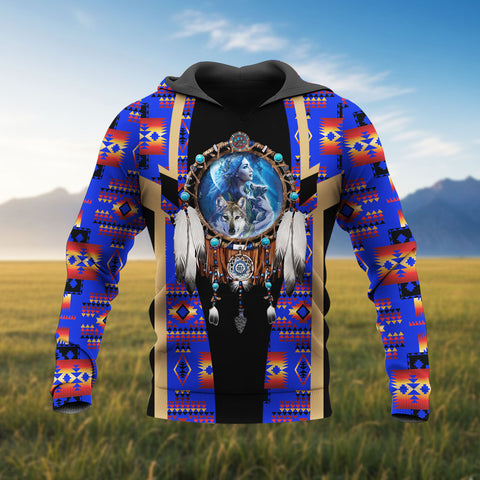 HD260108M06 Dreamcatcher Native American Pride 3D Hoodie