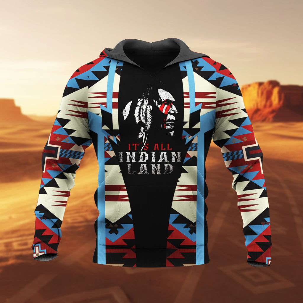 HD260108M09 Chief Native American Pride 3D Hoodie