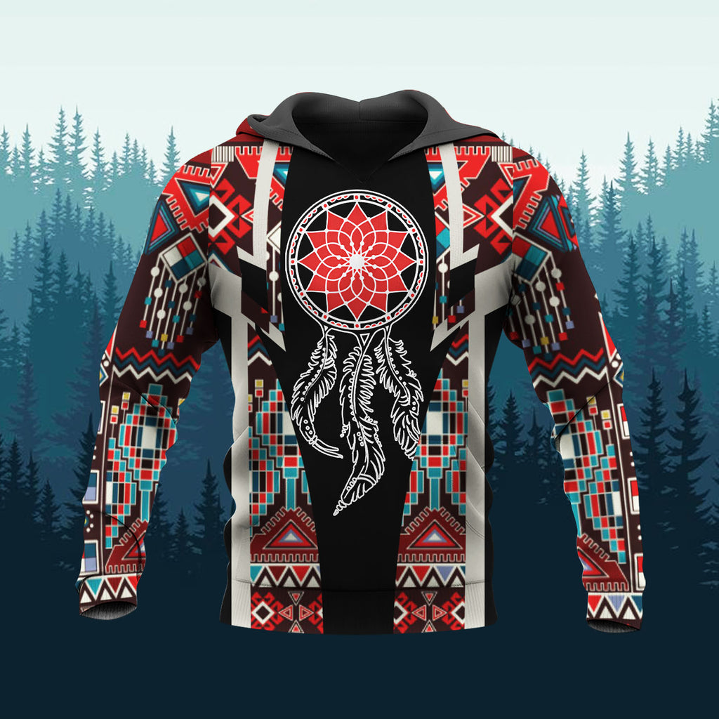 HD260108M16 Dreamcatcher Native American Pride 3D Hoodie