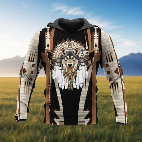 HD260108M17 Chief Native American Pride 3D Hoodie