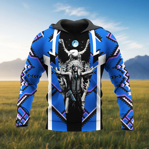 HD260109M06 Chief Native American Pride 3D Hoodie