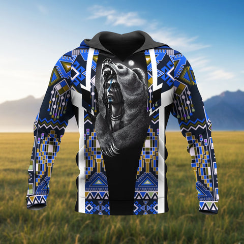 HD260109M14 Chief Native American Pride 3D Hoodie
