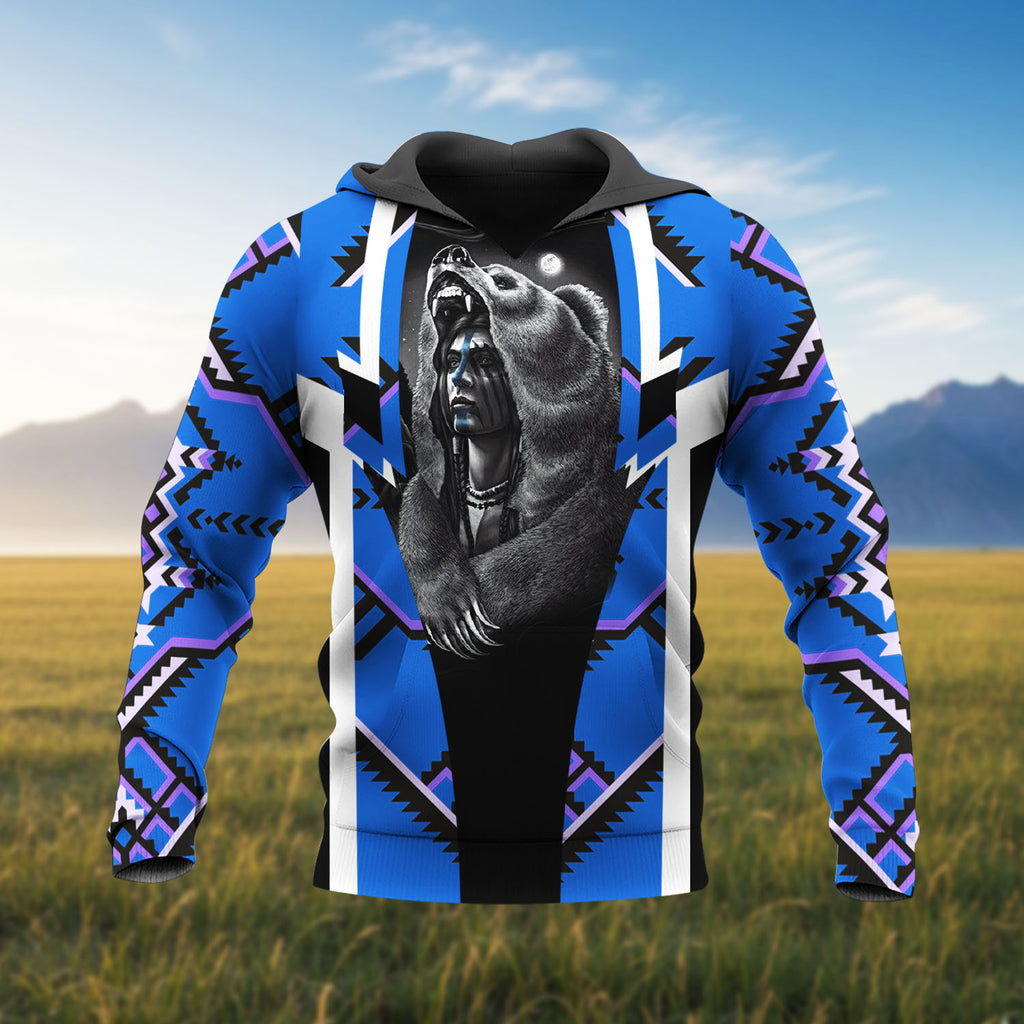 HD260109M15 Chief Native American Pride 3D Hoodie