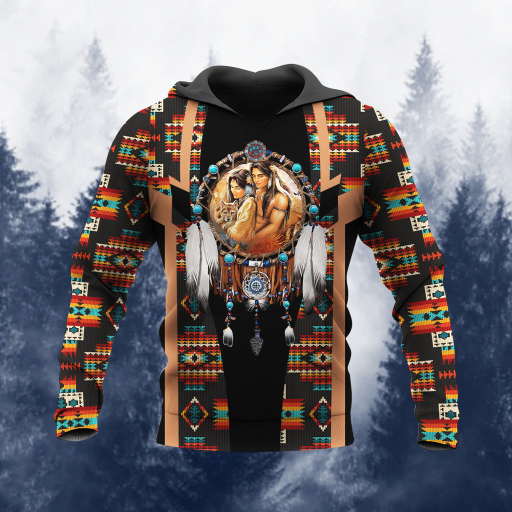 HD260109M16 Dreamcatcher Native American Pride 3D Hoodie