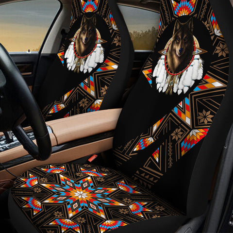 HD260112M15 Wolf Dreamcatcher Native Car Seat Cover