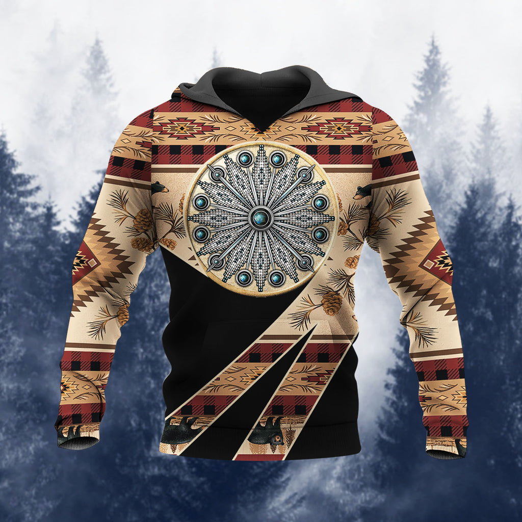 HD260113M02 Mandala Native American Pride 3D Hoodie
