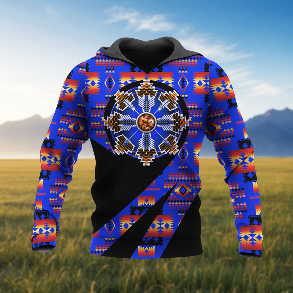 HD260113M08 Mandala Native American Pride 3D Hoodie