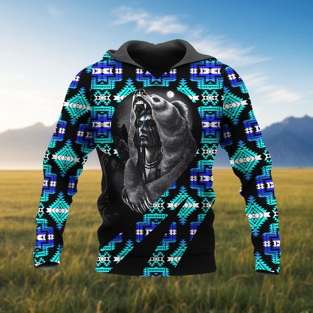 HD260113M18 Chief Native American Pride 3D Hoodie