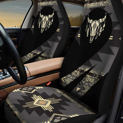HD260114M11 Bison Skull Native Car Seat Cover