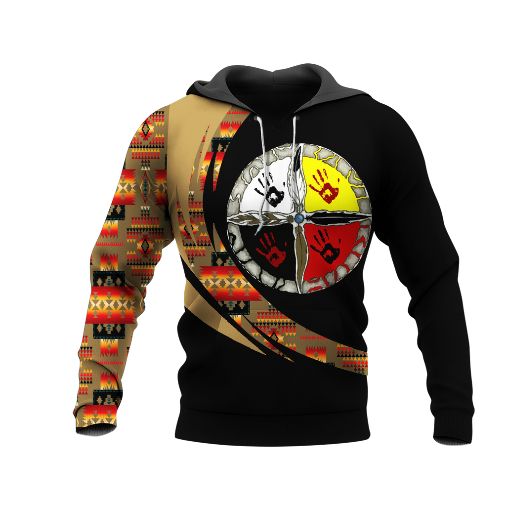 Powwow StoreHD0012226 Pattern Native Pride 3D Hoodie