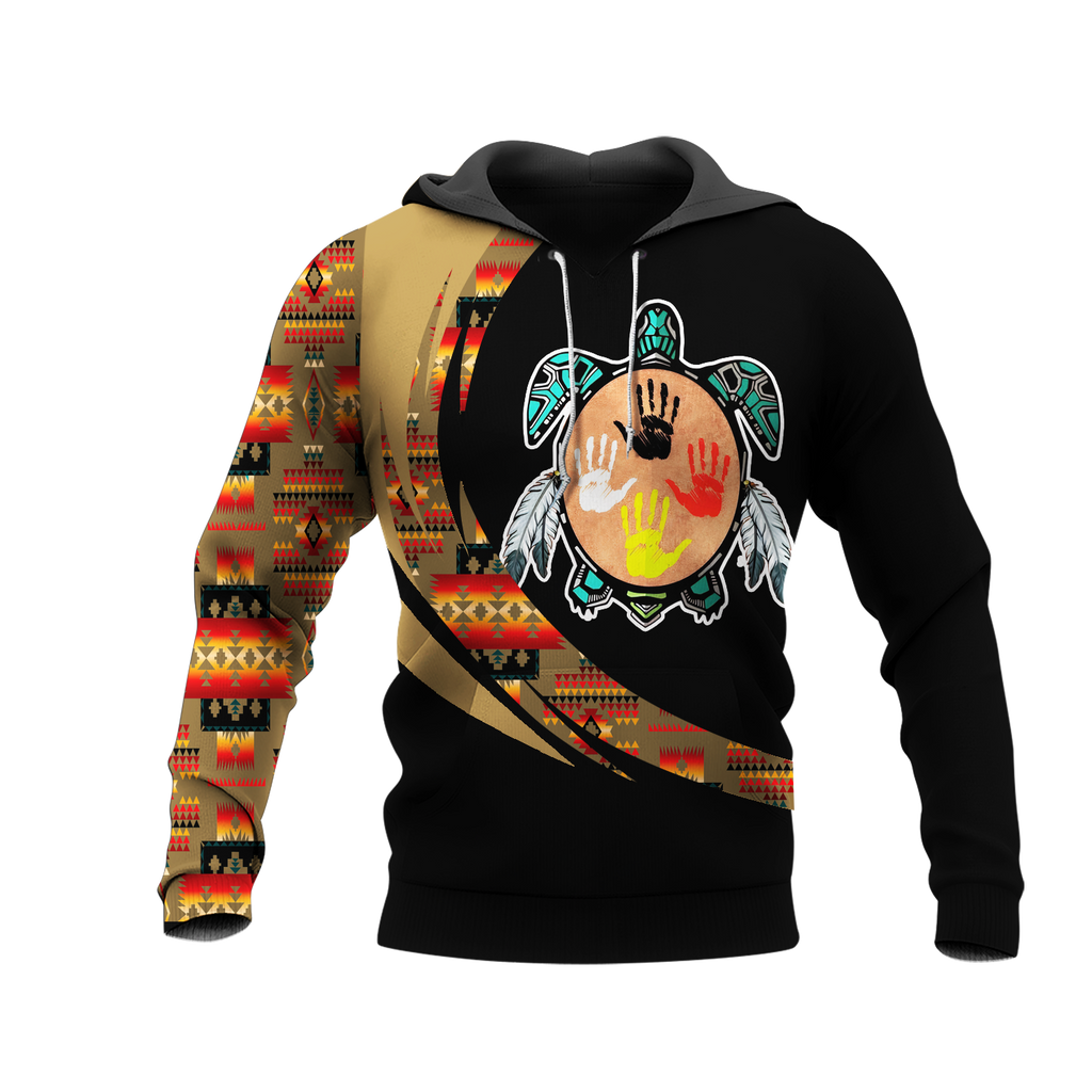 Powwow StoreHD0012227 Pattern Native Pride 3D Hoodie