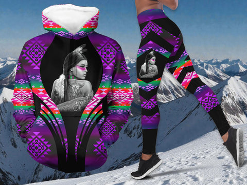 HDL251210M06 Spirit Native American Hoodie Leggings Set