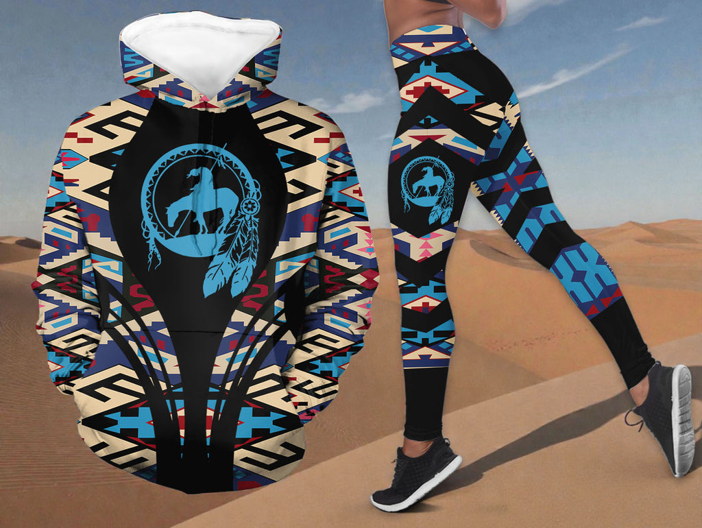 HDL251210M12 Trail of Tears Native American Hoodie Leggings Set
