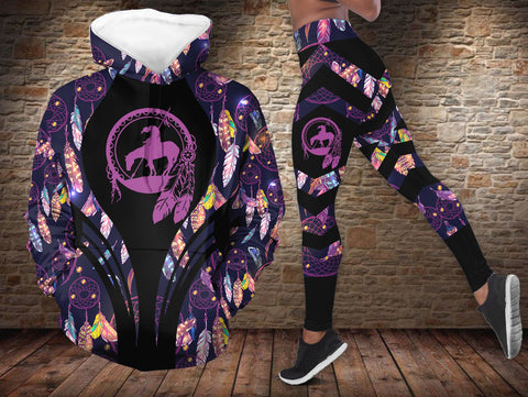 HDL251210M15 Trail of Tears Native American Hoodie Leggings Set