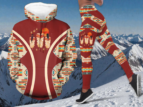 HDL251211M10 Sisters Native American Hoodie Leggings Set