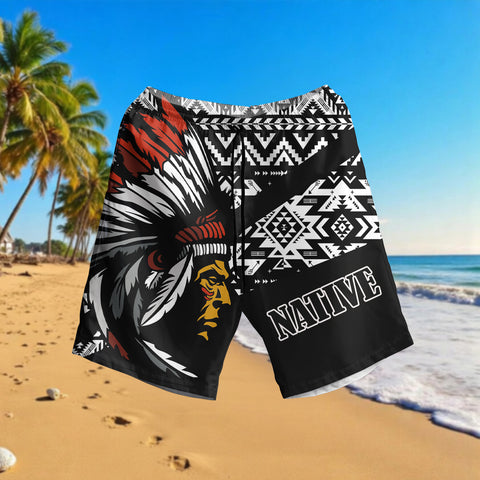 HSM001 Chief Native American Hawaiian Shorts