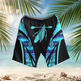 HSM006 Feather Native American Hawaiian Shorts