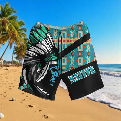 HSM010 Chief Native American Hawaiian Shorts