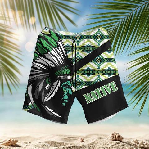 HSM011 Chief Native American Hawaiian Shorts