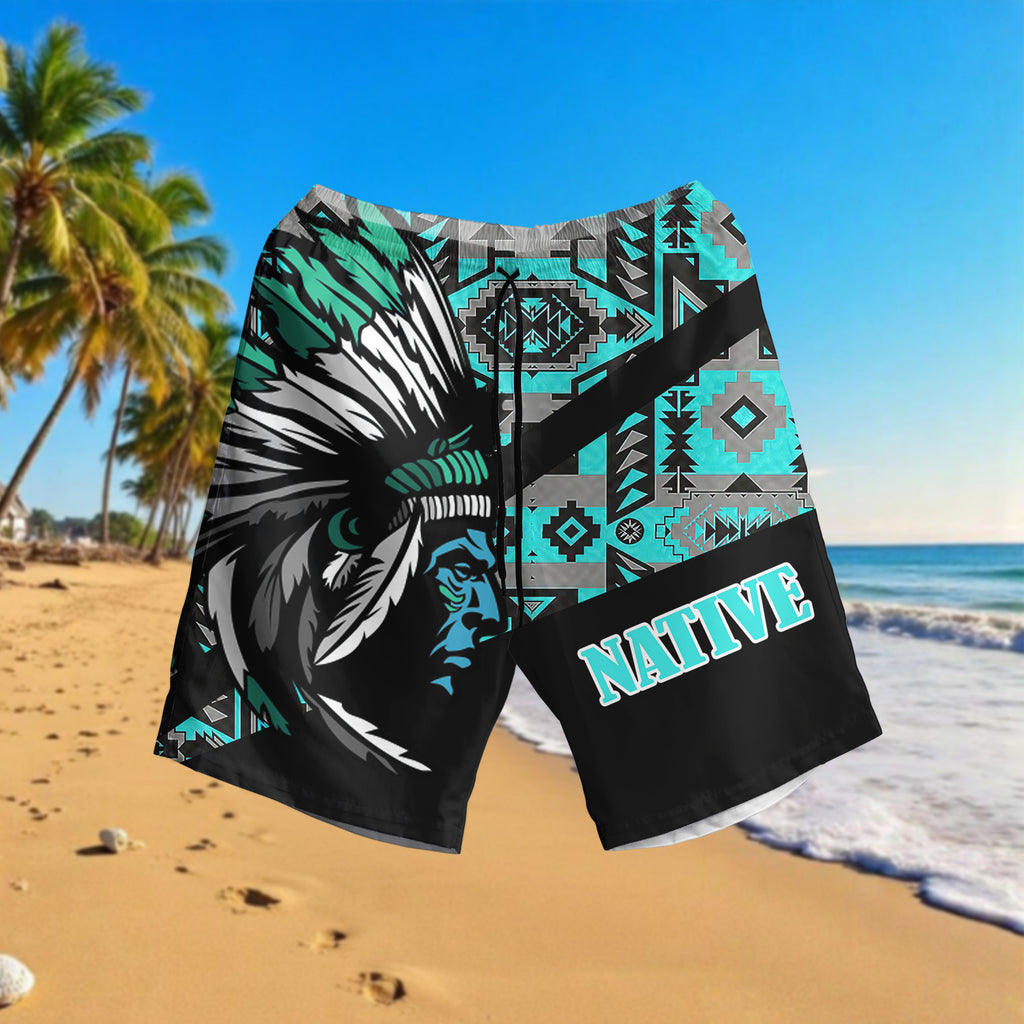HSM012 Chief Native American Hawaiian Shorts