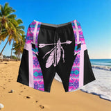 HSM021 Feather Native American Hawaiian Shorts