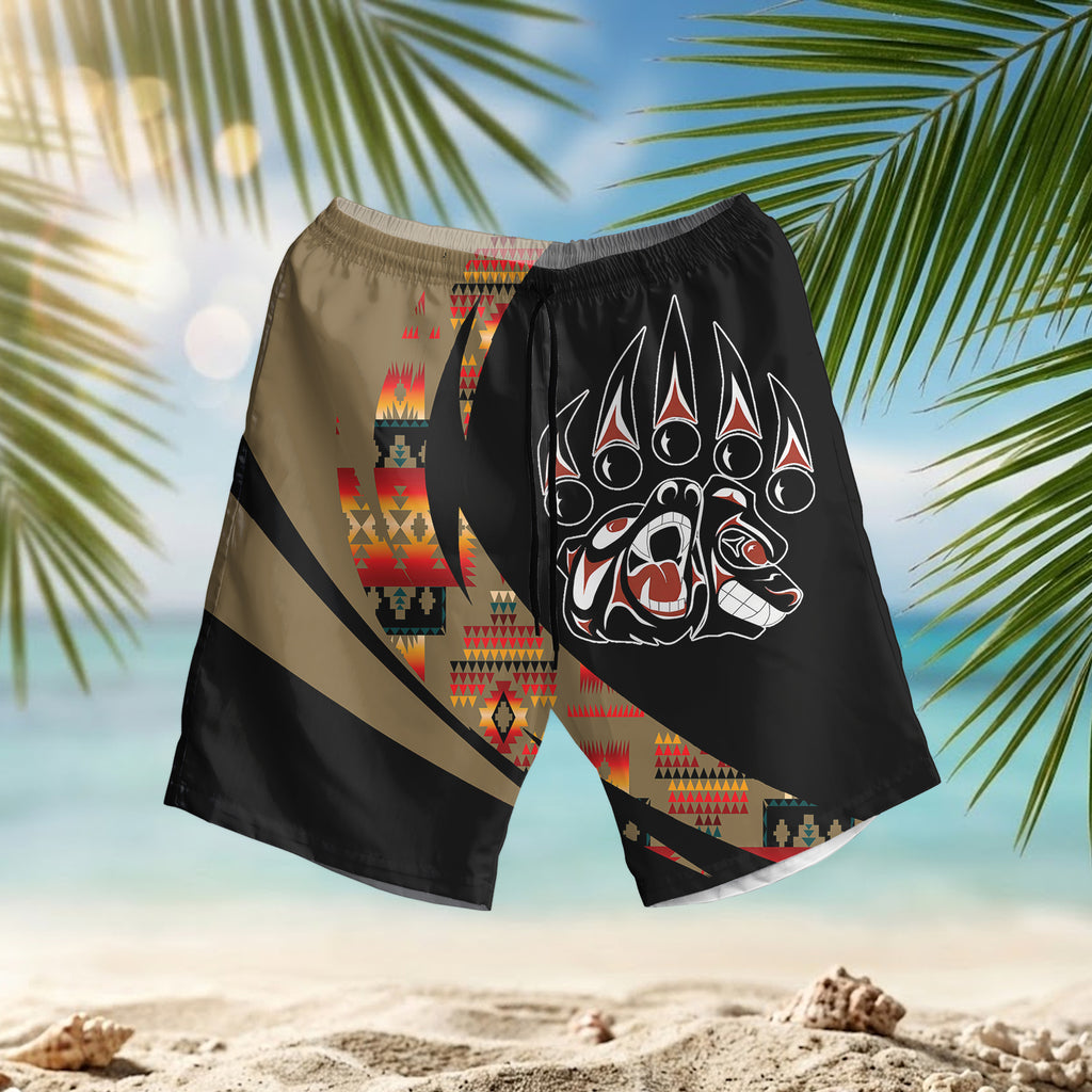 HSM022 Bear Claw Native American Hawaiian Shorts