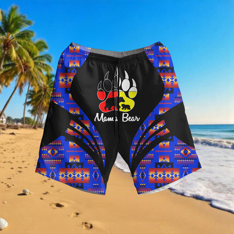HSM024 Mama Bear Native American Hawaiian Shorts