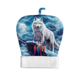 HW250409 Wolf Native American Double-Layer Pet Sleeping Bag