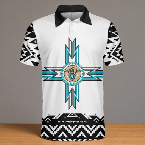 HW250711M01 Native American Polo T-Shirt 3D