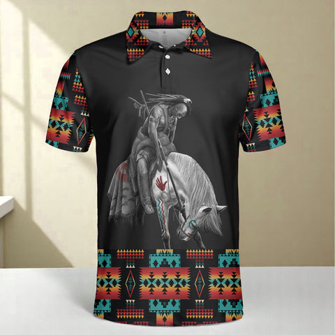 HW250711M11 Trail of Tears Native American Polo T-Shirt 3D
