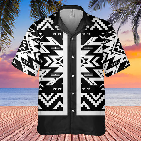 HW250714M02 Native American Hawaiian Shirt 3D