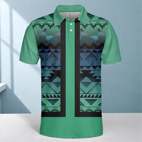 HW250714M03 Native American Polo T-Shirt 3D