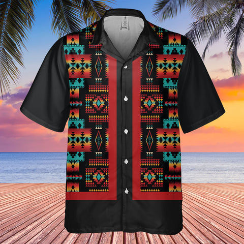 HW250714M04 Native American Hawaiian Shirt 3D