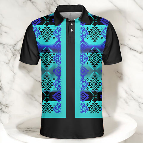 HW250714M09 Native American Polo T-Shirt 3D