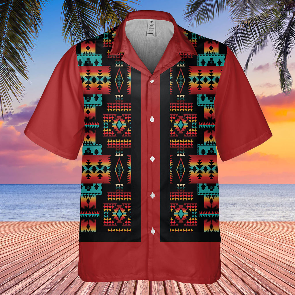 HW250714M11 Native American Hawaiian Shirt 3D
