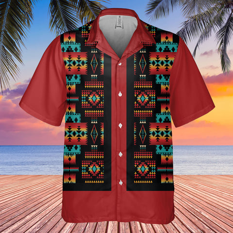 HW250714M11 Native American Hawaiian Shirt 3D