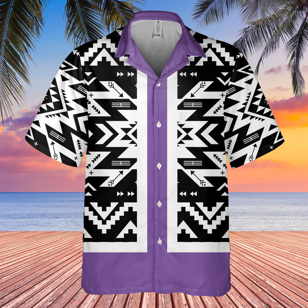 HW250714M12 Native American Hawaiian Shirt 3D