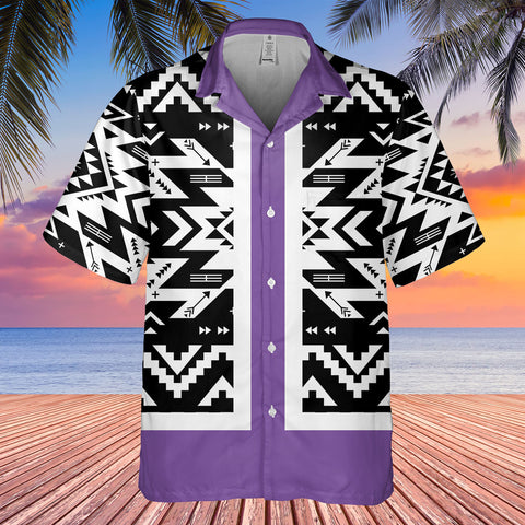 HW250714M12 Native American Hawaiian Shirt 3D